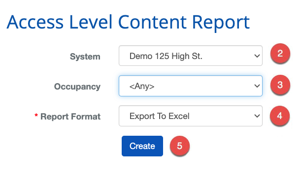 Access Level Content Report.png