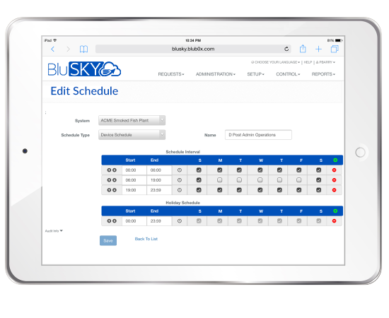 Alarm Distribution Lists