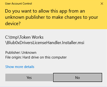 BluB0X Drivers License Handler Driver Startup