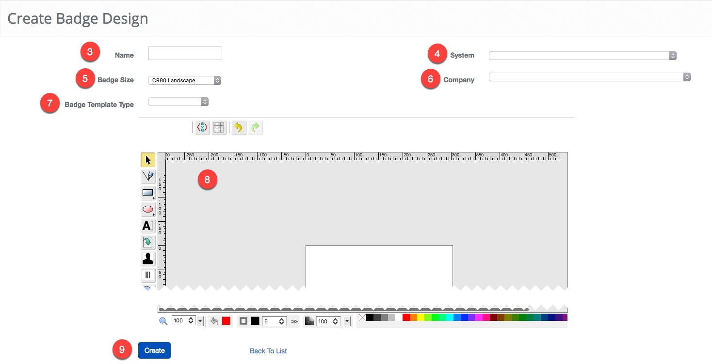 Create Badge Template