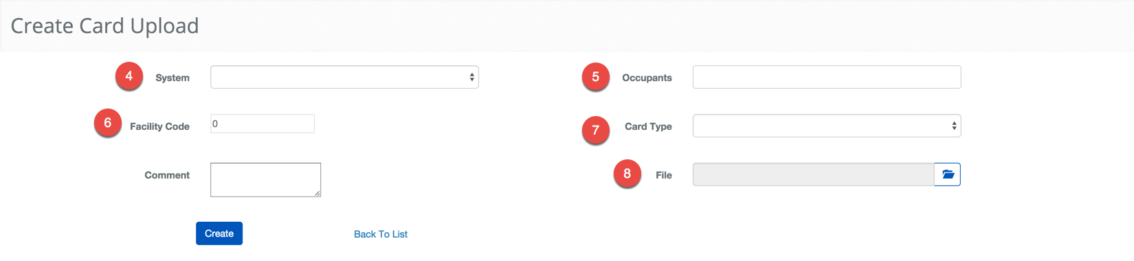 Create Card Upload