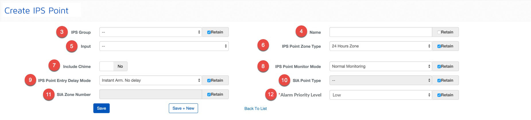 Create IPS Point