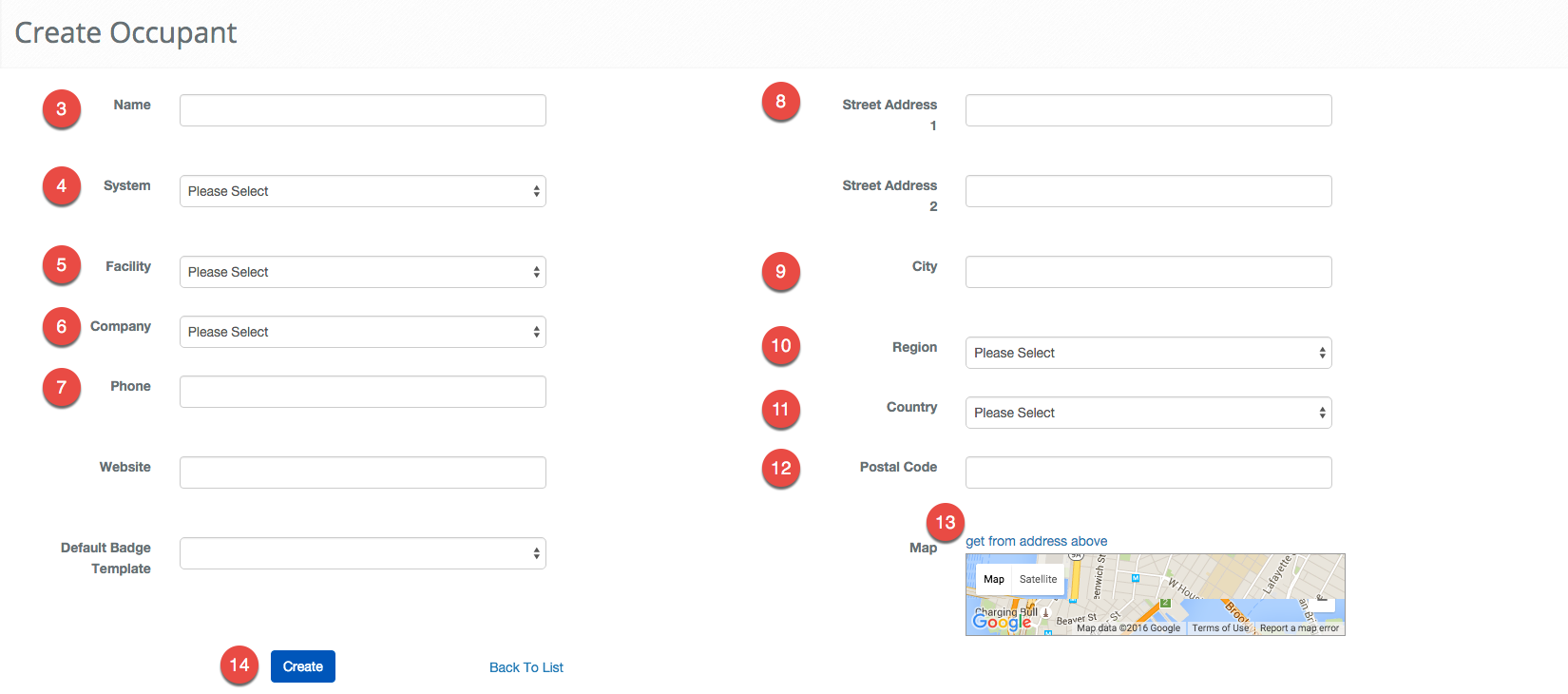 Create and Occupancy
