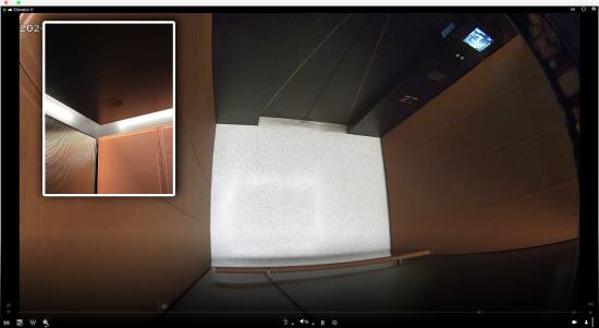 Inside Elevator roof