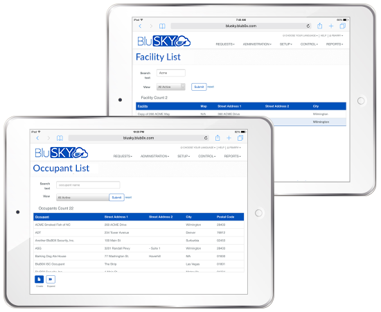Multi tenant Multi facility Administration