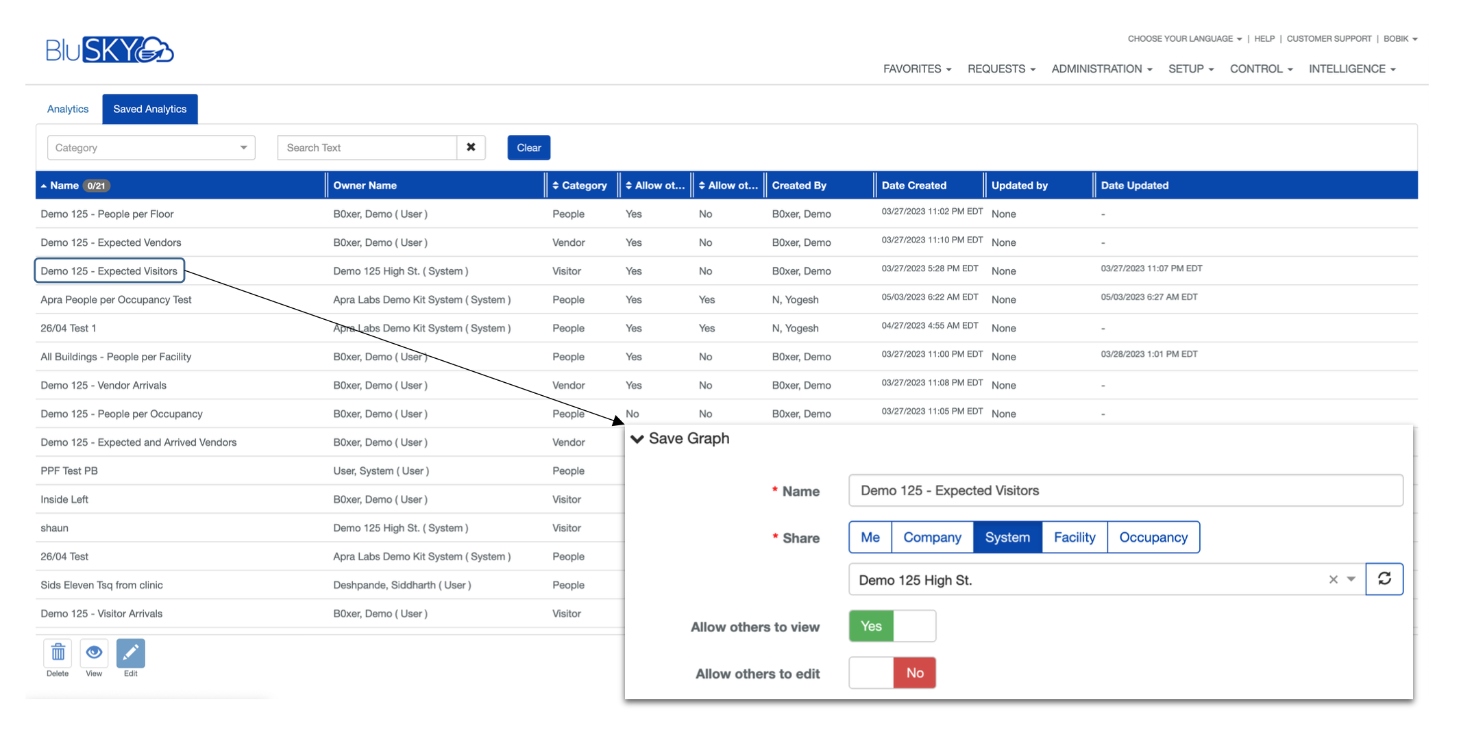 Save and Share Analytics