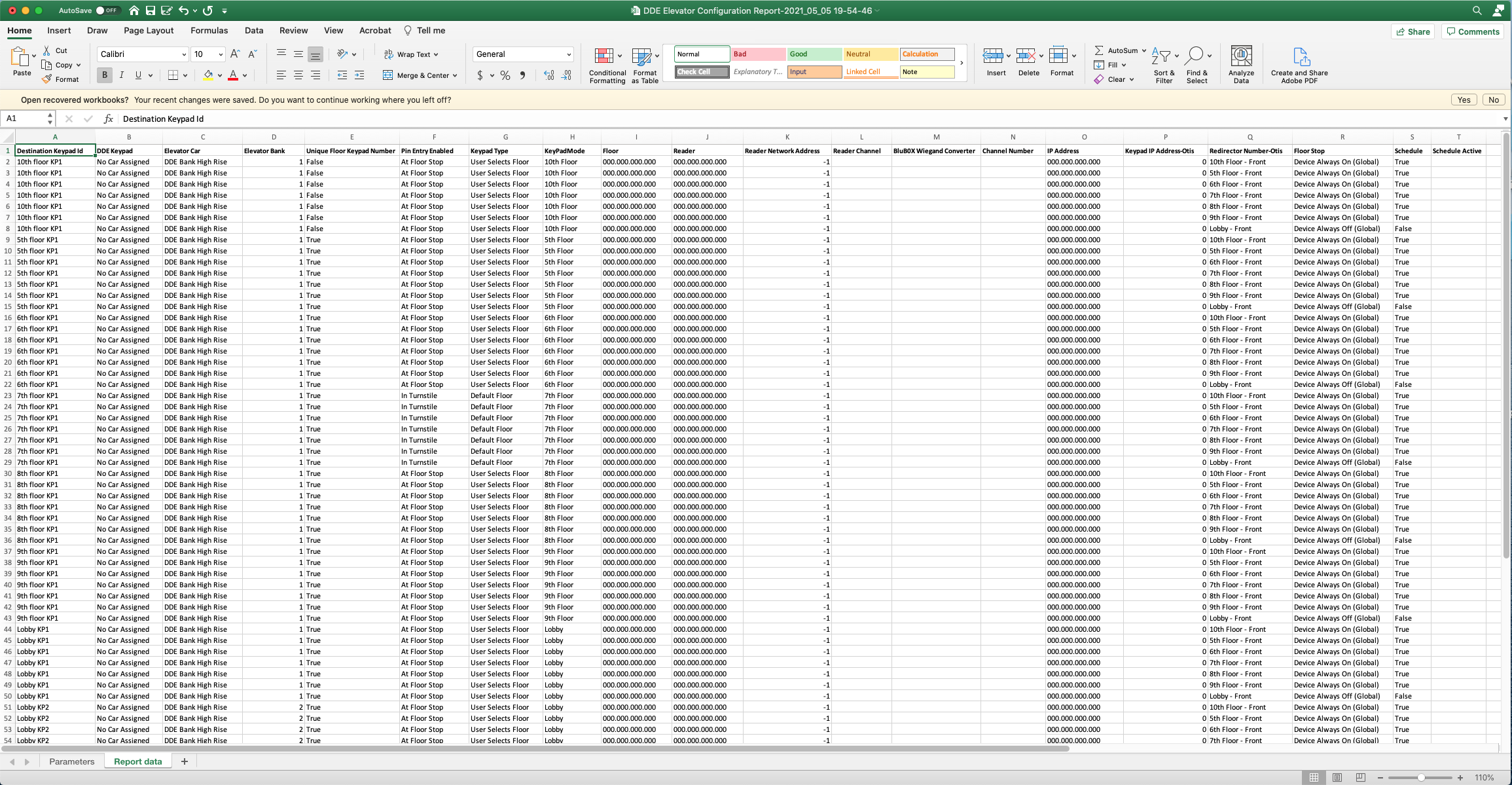 DDE Elevator Report.png