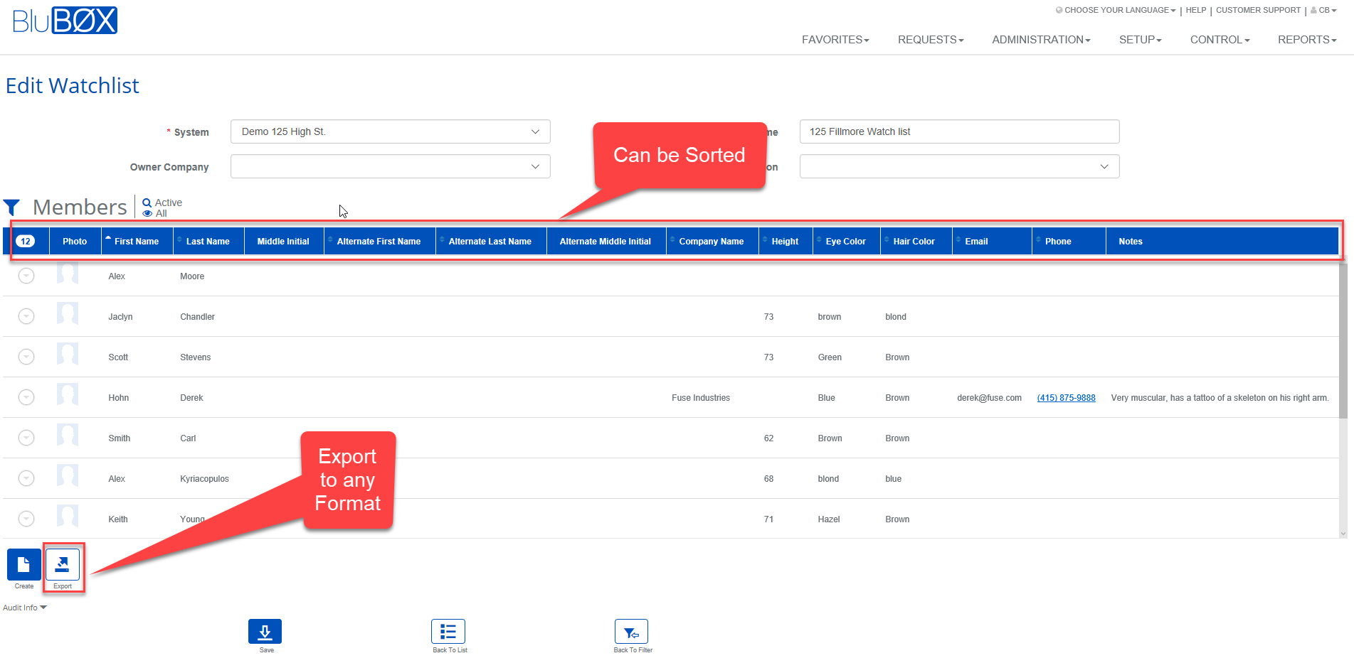Sorting of Watchlist Members.png