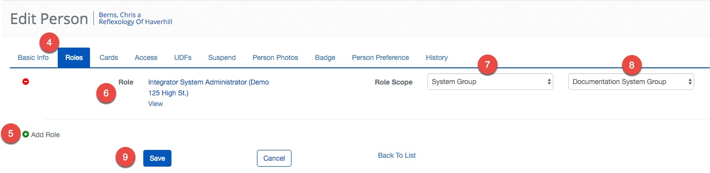 System Group Role Scope
