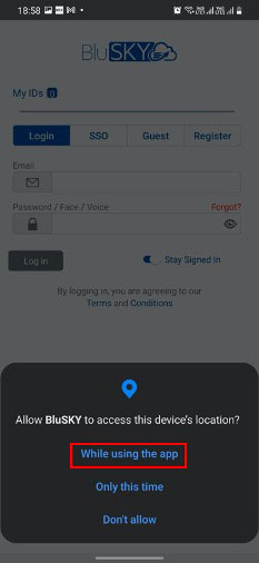 While using