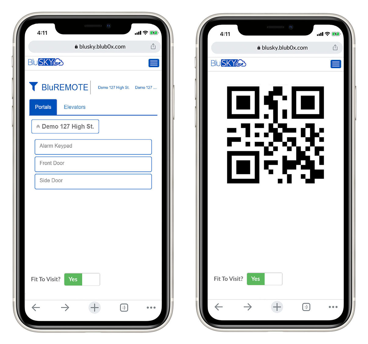 iPhone 11 bluremote qr