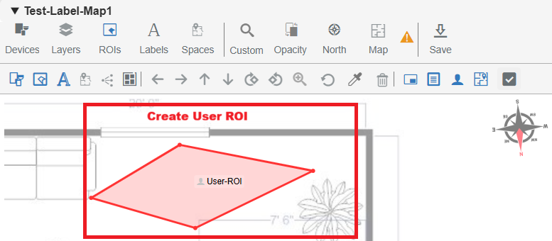 Create User ROI polygon in Edit Mode
