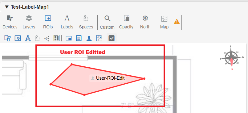 User ROI label edited