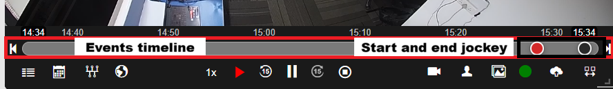 Start and end jockey indicators
